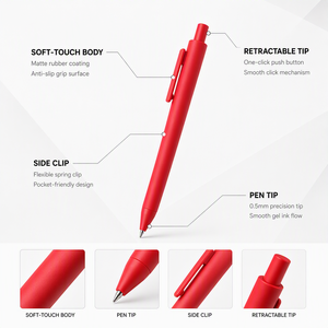 Penna <span class=keywords><strong>Gel</strong></span> Promozionale Colorata 2026 di Tendenza, Penna <span class=keywords><strong>Gel</strong></span> da 0,5 mm con Logo Personalizzato, Penna <span class=keywords><strong>a</strong></span> <span class=keywords><strong>Sfera</strong></span> <span class=keywords><strong>Gel</strong></span> Carina - Product Image 3