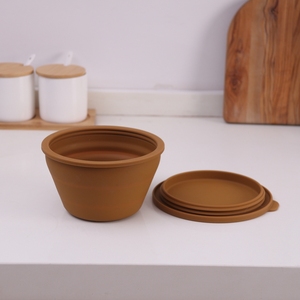 Boîte à lunch pliable en silicone Boîte à lunch pliable en silicone pour enfants Boîte à lunch en silicone pliable pour enfants Bento - Product Image 4