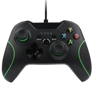 Wired Game Joystick Gamepad Black Plastic in Stock Wired Game Controller for XBox One PC