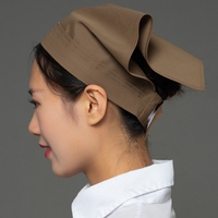 Chapeau Baotou de restaurant, bandeau de travail agricole, serviette triangulaire personnalisée pour serveur de restaurant de restauration rapide et de fondue chinoise, personnalisable pour femme