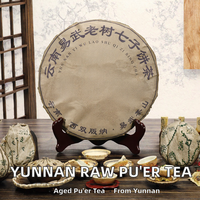 Thé Pu-erh cru de Yiwu, Yunnan, en galet de 357g, Sheng Pu-erh, thé noir pressé, emballage en sachet pour infusion quotidienne, vente en gros, cadeau