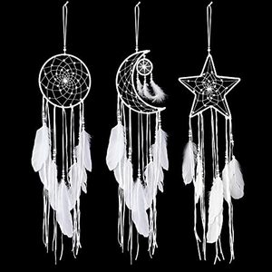 Art mural géométrique Tenture murale Tissé Boho Dream Catchers Décoration murale pour chambre d'appartement - Product Image 4