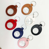 Mini porte-monnaie en cuir PU fait main, porte-clés, étui de protection pour jetons de supermarché et pièces commémoratives, avec porte-clés