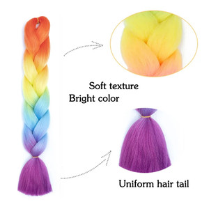 Cheveux synthétiques Jumbo Pure de 31 pouces, 82 pouces, extensions de cheveux africains à tresser en fibre haute température pour femmes - Product Image 2