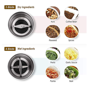 KWG-130C Bán Buôn Bán Hot Trong Nước Có Thể Tháo Rời Container Dễ Dàng Để Làm Sạch Máy Xay Cà Phê Và Chopper Hộ Gia Đình Nhà Bếp Sử Dụng - Product Image 2