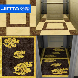 现代大理石标志图案防滑聚氯乙烯室内地板电梯轿厢耐磨乙烯基点击房间客厅5年 - Product Image 5