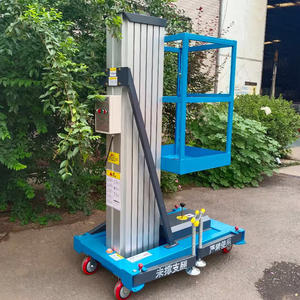 Plate-forme élévatrice télescopique à mât unique vertical en aluminium de 6m pour la maintenance - Product Image 3