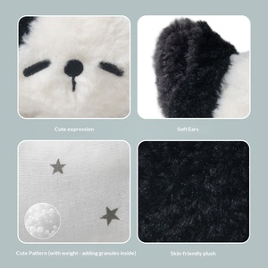 Divertente Peluche a Forma di Mucca e Gatto in Poliestere, Dimensioni Palmare, Bambola Gattino Carina, Figurina Spremibile, Regalo di Compleanno Unisex - Product Image 3