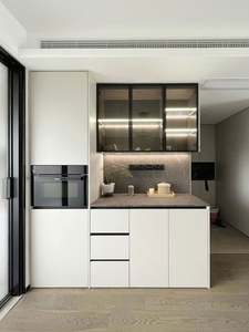 Mueble para Vinos Minimalista de Melamina, Mueble para Vinos de Vidrio Simple y Elegante, Mueble de Pared - Product Image 3