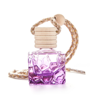 Diffuseur de désodorisant vide de voiture, bouteille de parfum suspendue avec bouchon en bois, 8ml, vente en gros