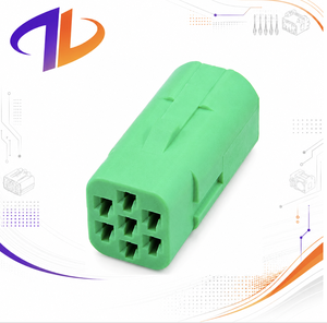 917318-4 2822343-1 7 Pin Mini Multilock Automotive <b>Plug</b> Housing Green Replacement - Product Image 1