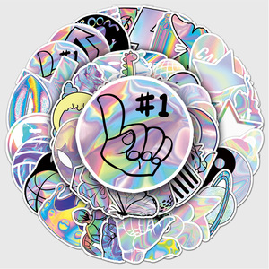 वाटरप्रूफ और यूव प्रतिरोधी अनुकूलित डिजाइन के साथ होलोग्राफिक डाई-कट स्टिकर, मुद्रित विनाइल स्टिकर डाई-कट - Product Image 5