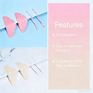 En gros, Ruban de rehaussement de cils sans colle, Coussinet de rehaussement de cils coréen, Patchs sous-yeux réutilisables, Coussinets en gel de silicone épais pour extensions de cils - Product Image 2