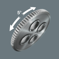 Tournevis à cliquet de poche Zyklop avec porte-embouts magnétique 1/4 pouce, outil compact manuel à dents fines réversibles