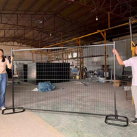 Panneau galvanisé à chaud Construction mobile Clôture temporaire Clôture extérieure