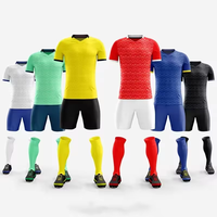 Vente en gros de maillots de football de haute qualité, sublimation, séchage rapide, respirant, ensemble complet de tenues de football pour jeunes