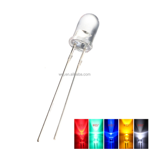 Fábrica 5mm verde súper brillante DIP <span class=keywords><strong>Led</strong></span> agua clara 16000-28000mcd 15 grados 2,8-3,4 V 20mA Luz de diodo 5mm luz <span class=keywords><strong>Led</strong></span> de cabeza redonda - Product Image 2