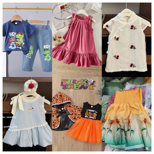 Lote de <span class=keywords><strong>Ropa</strong></span> Infantil Usada Mixta al por Mayor BK, <span class=keywords><strong>Ropa</strong></span> Casual de Verano con Estampados de Dibujos Animados para Niños, Envío Aleatorio - Product Image 1