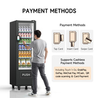 Máquina Expendedora Refrigerada de Gran Capacidad con 36 Compartimentos, Pantalla Táctil de 10 Pulgadas, Gestión Basada en la Nube, 4G LTE, Pago sin Efectivo
