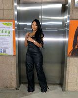 Prêt à expédier S-XL Combinaisons sans manches streetwear de boutique Playsuits Bodysuits OuYaan