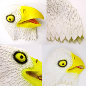 Máscara Realista de Látex de Cabeza Completa de Águila para Adultos, Divertida para Cosplay, Fiestas, Disfraces, Accesorio para el Día de los Inocentes - Product Image 4