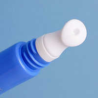 15ml Emballage en plastique cosmétique à impression personnalisée Conteneur de crème de soin pour la peau Tube de crème pour les yeux avec applicateur en céramique
