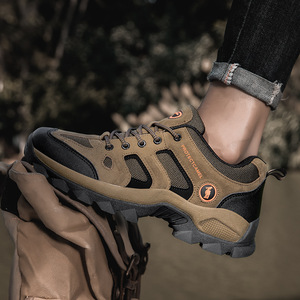 Chaussures de randonnée Protect Camel pour hommes, été, dessus en mesh, semelle extérieure en caoutchouc, semelle intermédiaire en EVA, bout rond, légères, respirantes, pour la randonnée en montagne - Product Image 1