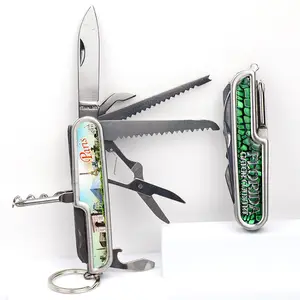 Hochwertige beliebte Multifunktion werkzeuge Camping Mini Folding mit Taschen messer