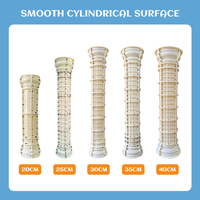 Moule en plastique rond pour colonne romaine de 20-40 cm - Facile à utiliser, pour décoration extérieure, moule à béton, vente en gros disponible