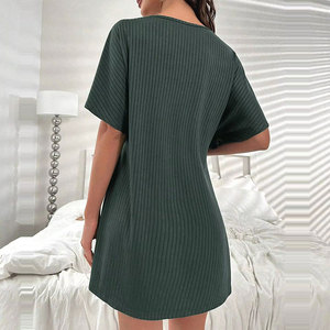 Camisones <span class=keywords><strong>de</strong></span> Dormir para Mujer al por Mayor con Logotipo Personalizado, Cuello en V, Lisos, Camisones <span class=keywords><strong>de</strong></span> <span class=keywords><strong>Noche</strong></span> para Mujer - Product Image 5