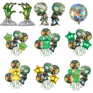 Dessin animé plantes Vs <span class=keywords><strong>Zombies</strong></span> Alien aluminium <span class=keywords><strong>Film</strong></span> ballon costume transfrontalier en gros fête d'anniversaire fournitures - Product Image 2