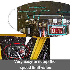 إشارة الحد الأقصى للسرعة لرادار vms الشمسي led إشارات المرور علامة سرعة الرادار - Product Image 3