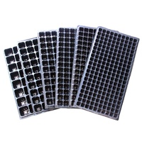 Plateaux de Germination en Plastique à 21/32/50/72/105/128 Cellules pour Semis et Jeunes Plants