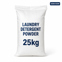 Détergent à lessive en poudre 25 kg pour OEM/ODM - Formule personnalisée, approvisionnement en vrac depuis l'usine chinoise