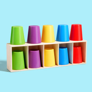 Juego Clásico Montessori de Adivinanzas con Copas y Bolas a Juego, Juguete Sensorial Interactivo para Niños, Entrenamiento de Coordinación Mano-Ojo - Product Image 2