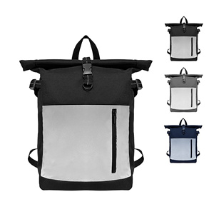 Mochilas para Portátil Impermeables para Hombre de Negocios, 15.6 Pulgadas, con Cierre Enrollable, Reflectantes, para Viaje, con Logotipo Personalizado, Proveedor OEM ODM - Product Image 1