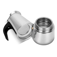 Cafetière Moka en acier inoxydable de style européen classique de luxe, élégante, de haute qualité, modèle chinois YX-001