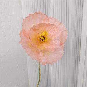 WFR306 Disposition de l'endroit de célébration de mariage, fleurs artificielles, accessoires photo, grandes fleurs de pavot artificielles, art floral, <span class=keywords><strong>guide</strong></span> de mariage - Product Image 4