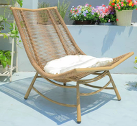 Chaises longues de jardin en rotin modernes pour les loisirs en plein air
