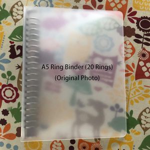 A4 A5 Loose-Leaf Trường Tùy Chỉnh Thư Mục Tập Tin Chất Kết Dính Bìa Trong Suốt Nhựa 20 Lỗ Vòng Chất Kết Dính Đấm Tập Tin Thư Mục - Product Image 3