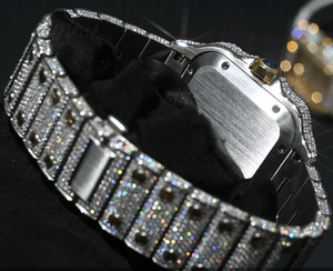 Diamond Moissanite <strong>Watch</strong> Custom Mechanical <strong>Watches</strong> for Men Classic Men's <strong>Watch</strong> Square Case for <strong>Cartier</strong> Moissanite <strong>Watches</strong> - Product Image 4