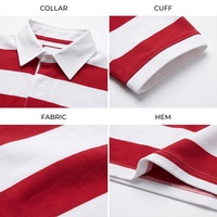 Polo de golf pour homme en coton bambou rayé, respirant, à séchage rapide, anti-frisottis, extensible dans les quatre sens, personnalisé