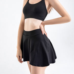 تنورة غولف مكشكشة وطيات <span class=keywords><strong>2</strong></span> في 1 ملابس تنس للنساء مع جيوب - Product Image 3