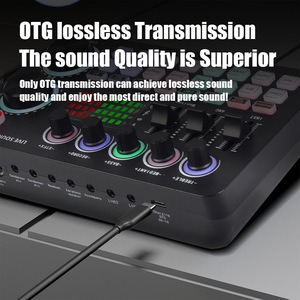 Tarjeta <span class=keywords><strong>de</strong></span> <span class=keywords><strong>Sonido</strong></span> Mezcladora <span class=keywords><strong>de</strong></span> Audio Profesional M1 con Bluetooth, Reducción <span class=keywords><strong>de</strong></span> Ruido y Reverberación para Transmisión <span class=keywords><strong>en</strong></span> Vivo Móvil, Juegos y Creación <span class=keywords><strong>de</strong></span> Contenido - Product Image 3