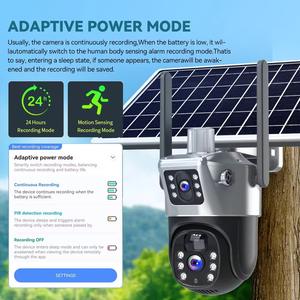 6 मेगापिक्सल का डुअल-लेंस वाईफाई सुरक्षा कैमरा के साथ अल स्मार्ट फुल-कलर नाइट विजन सुरक्षा कैमरा - Product Image 3