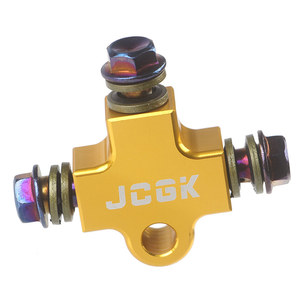 CNC הידראולי בלם צינור קו צינור מחבר צימוד טי הולם 3 דרך Quad אופני טרקטורונים אופנוע Retrofit כפול בלמי דיסק - Product Image 2