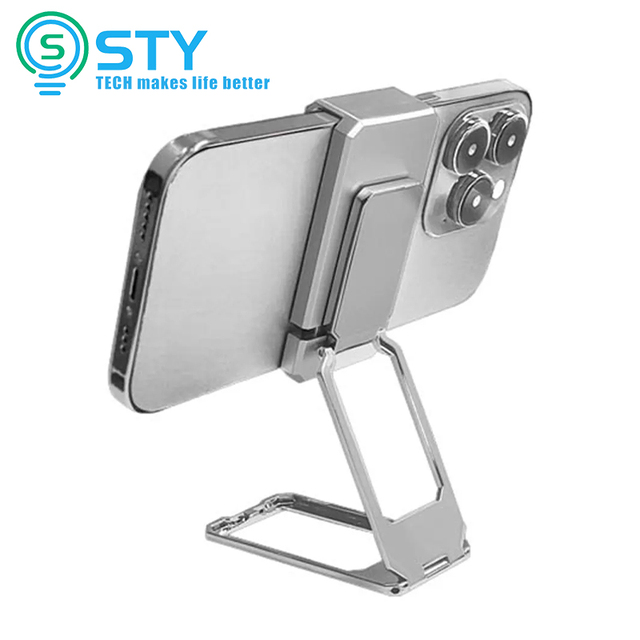 Phone Holder Metal Finger Kickstand Rotation Magnetic Smartphone Car Ultra Desktop Bracket Mount Thin Foldable Stand
