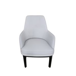 <span class=keywords><strong>Silla</strong></span> de Comedor Moderna, Elegante y de Lujo en Blanco y Negro para Hotel o Cafetería, con <span class=keywords><strong>Patas</strong></span> de Madera y Tapicería de Cuero PU - Product Image 2