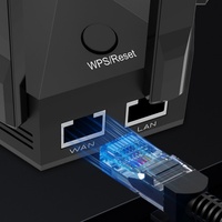 Répéteur WiFi 1200 Mbps Bi-bande Gigabit avec 6 Antennes pour Couverture Murale - Amplificateur de Signal WiFi Domestique