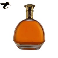 Bouteille de liqueur premium en verre coloré de 1000 ml, grande capacité, avec bouchon à vis, gravée, prix usine, emballage de luxe